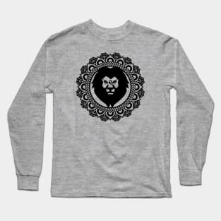 Leo Lion Zodiac Mandala Long Sleeve T-Shirt